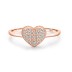 Unique Zirconia Heart Wedding Party Ring 70300049