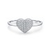 Unique Zirconia Heart Wedding Party Ring 70300049