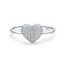 Unique Zirconia Heart Wedding Party Ring 70300049