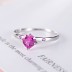Minimalist Hearts Zirconia Wedding Party Ring 70300050