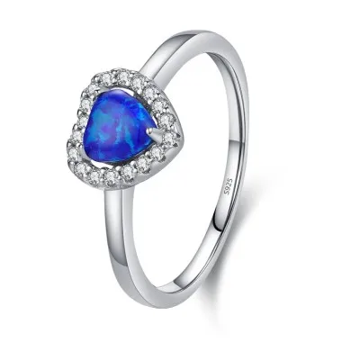 Love Heart Lap Opal Wedding Party Ring 70300051