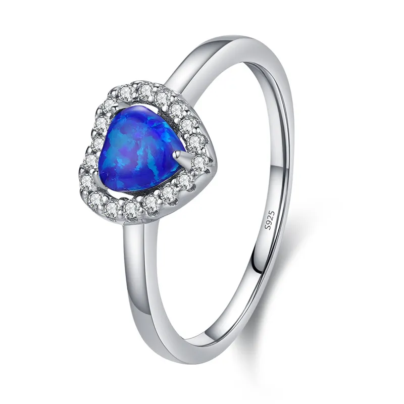 Love Heart Lap Opal Wedding Party Ring 70300051
