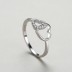 Double Hearts Zirconia Wedding Party Ring 70300052