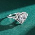 Trendy Dainty Heart Zirconia Wedding Party Ring 70300055