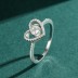 Love Heart Inlaid Zirconia Wedding Party Ring 70300058