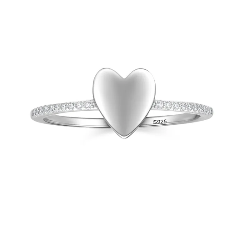 Tiny Heart Stackable Zirconia Party Ring 70300059