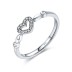 Vintage Tiny Heart Stackable Zirconia Party Ring 70300061