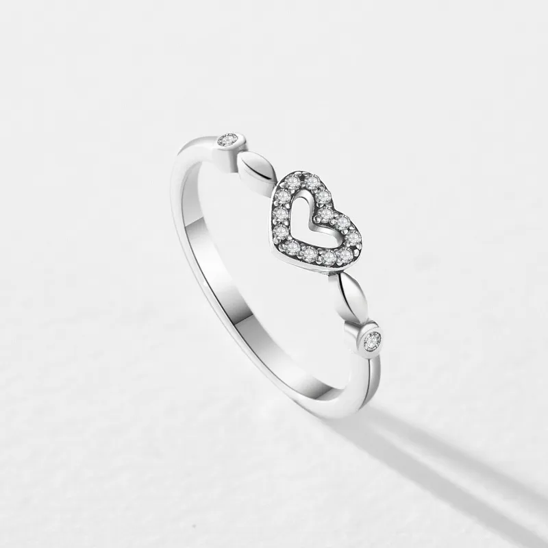 Vintage Tiny Heart Stackable Zirconia Party Ring 70300061 - image2