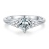 Vintage Heart Stackable Zirconia Wedding Party Ring 70300062