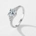 Vintage Heart Stackable Zirconia Wedding Party Ring 70300062