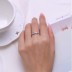 Cluster Hearts Zirconia Wedding Party Ring 70300066