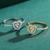 Classical Zirconia Heart Wedding Party Ring 70300067