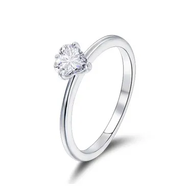 Minimalist Hearts Zirconia Wedding Party Ring 70300068