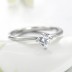 Minimalist Hearts Zirconia Wedding Party Ring 70300068