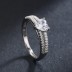Stylish Zirconia Heart Wedding Party Ring 70300070