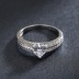 Stylish Zirconia Heart Wedding Party Ring 70300070