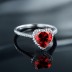 Love Heart Zirconia Wedding Party Ring 70300071