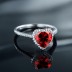 Love Heart Zirconia Wedding Party Ring 70300071