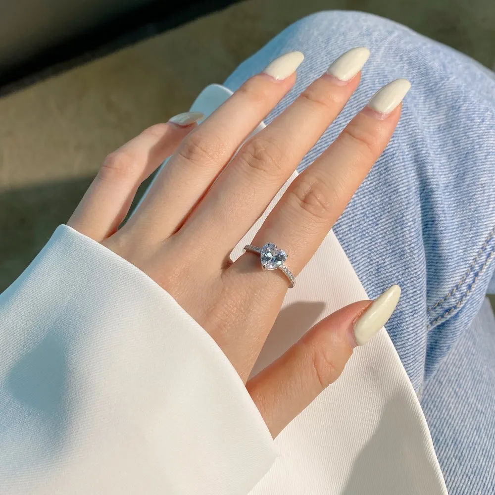 Classical Zirconia Love Heart Ring 70300073 - image3