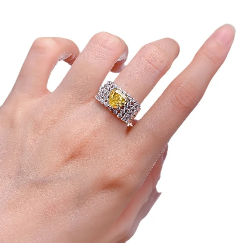 8A High Carbon Zirconia Heart Ring 70300082 - image1