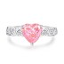 8A High Carbon Zirconia Heart Ring 70300090