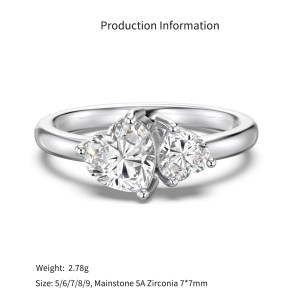 925 Sterling Silver Double Heart Band Ring 70300101 925 Sterling Silver Double Heart Band Ring 70300101