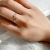 Silver Cubic Zirconia Cross Toe Ring 70400007