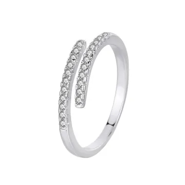 Silver Cubic Zirconia Toe Ring 70400009