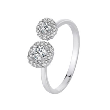 Silver Cubic Zirconia Toe Ring 70400015