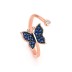 Silver Cubic Zirconia Butterfly Toe Ring 70400019