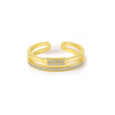 925 Sterling Silver Zirconia Toe Ring 70400025