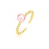 925 Sterling Silver Hip-hop Pearl Toe Ring 70400027
