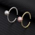 925 Sterling Silver Hip-hop Pearl Toe Ring 70400027