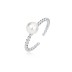 925 Sterling Silver Hip-hop Pearl Toe Ring 70400027