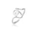 925 Sterling Silver Waved Pearl Toe Ring 70400028