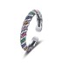 925 Sterling Silver Vintage CZ Toe Rings 70400029