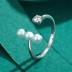 925 Sterling Silver Pearl Toe Rings 70400036