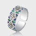 Luxury Geometric Zirconia Open Rings 70400039