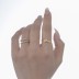 S925 Sterling Silver Irregular Pearl Open Rings 70400056