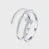 Loopy Zirconia Nail Open Rings 70400063