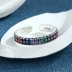Vintage Colorful Zirconia Open Rings 70400066