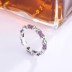 Vintage Bamboo Joint Zirconia Open Rings 70400073