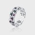 Bamboo Joint Rainbow Zirconia Open Rings 70400083