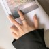 Vintage Gothic Punk Skulls Open Rings 70400086