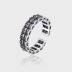 Vintage Full Rainbow Zirconia Open Rings 70400092