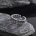 Vintage Full Rainbow Zirconia Open Rings 70400092