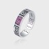 Dye Black Letter G Zirconia Open Rings 70400094