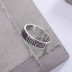 Dye Black Letter G Zirconia Open Rings 70400094
