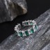 Full White Emerald Zirconia Open Rings 70400096