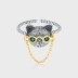 Vintage Doctor Cat Chain Open Rings 70400101